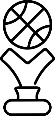 Kazanan Siyah ve Beyaz Logo Simgesi Markalaşma ve Tasarım için PNG Biçiminde