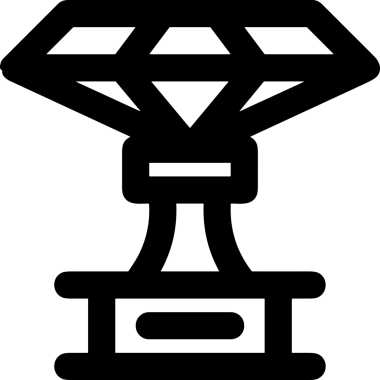 Kazanan Siyah ve Beyaz Logo Simgesi Markalaşma ve Tasarım için PNG Biçiminde