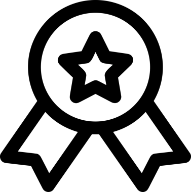 Kazanan Siyah ve Beyaz Logo Simgesi Markalaşma ve Tasarım için PNG Biçiminde