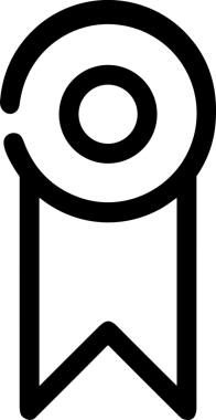 Kazanan Siyah ve Beyaz Logo Simgesi Markalaşma ve Tasarım için PNG Biçiminde