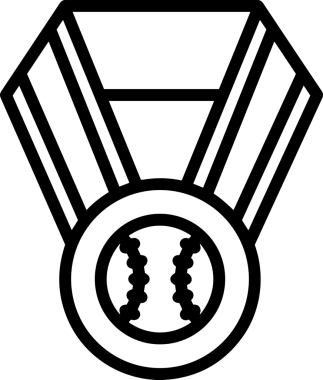 Kazanan Siyah ve Beyaz Logo Simgesi Markalaşma ve Tasarım için PNG Biçiminde