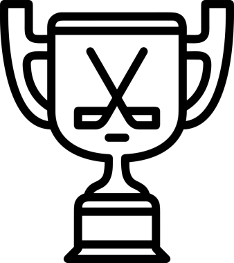 Kazanan Siyah ve Beyaz Logo Simgesi Markalaşma ve Tasarım için PNG Biçiminde