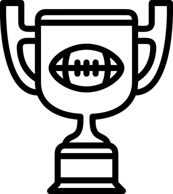 Kazanan Siyah ve Beyaz Logo Simgesi Markalaşma ve Tasarım için PNG Biçiminde