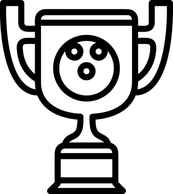 Kazanan Siyah ve Beyaz Logo Simgesi Markalaşma ve Tasarım için PNG Biçiminde