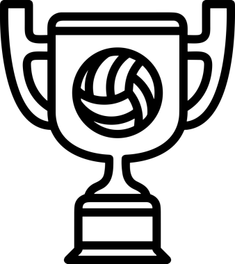 Kazanan Siyah ve Beyaz Logo Simgesi Markalaşma ve Tasarım için PNG Biçiminde