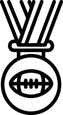 Kazanan Siyah ve Beyaz Logo Simgesi Markalaşma ve Tasarım için PNG Biçiminde