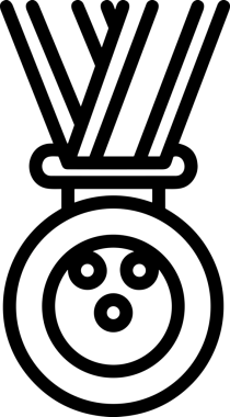 Kazanan Siyah ve Beyaz Logo Simgesi Markalaşma ve Tasarım için PNG Biçiminde