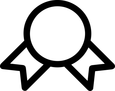 Kazanan Siyah ve Beyaz Logo Simgesi Markalaşma ve Tasarım için PNG Biçiminde