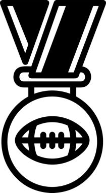 Kazanan Siyah ve Beyaz Logo Simgesi Markalaşma ve Tasarım için PNG Biçiminde
