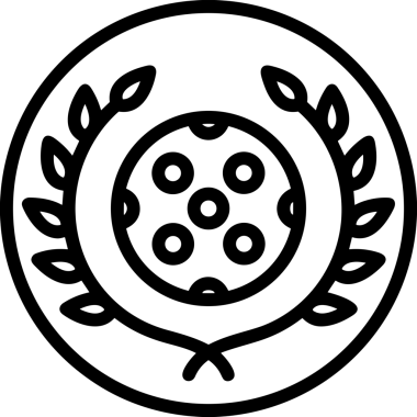 Kazanan Siyah ve Beyaz Logo Simgesi Markalaşma ve Tasarım için PNG Biçiminde