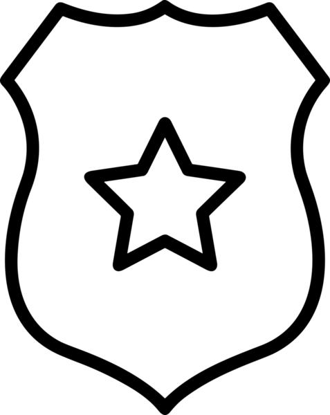 Kazanan Siyah ve Beyaz Logo Simgesi Markalaşma ve Tasarım için PNG Biçiminde