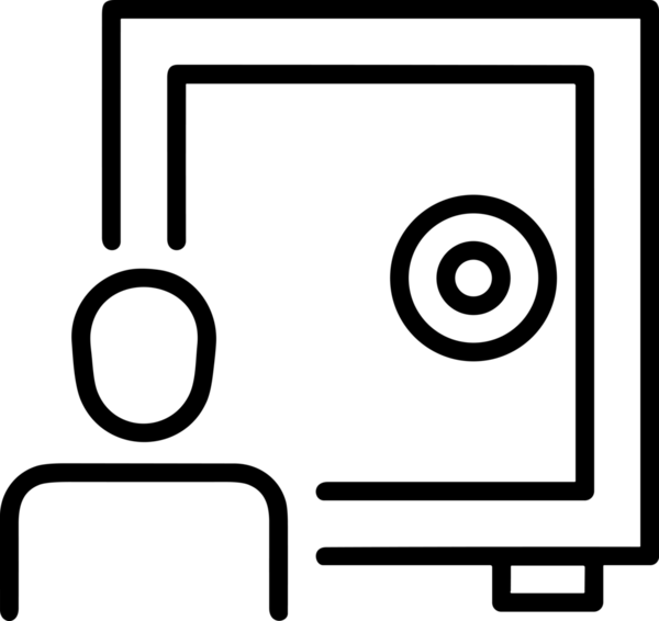 Kazanan Siyah ve Beyaz Logo Simgesi Markalaşma ve Tasarım için PNG Biçiminde