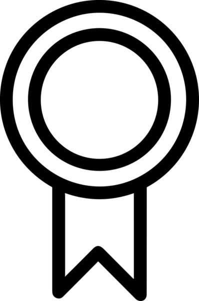 Kazanan Siyah ve Beyaz Logo Simgesi Markalaşma ve Tasarım için PNG Biçiminde