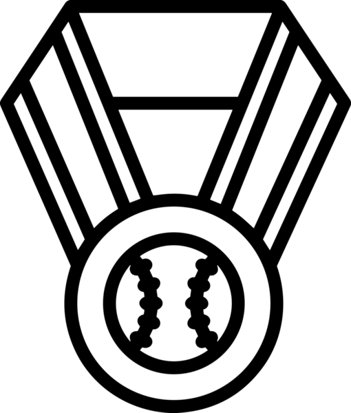 Kazanan Siyah ve Beyaz Logo Simgesi Markalaşma ve Tasarım için PNG Biçiminde