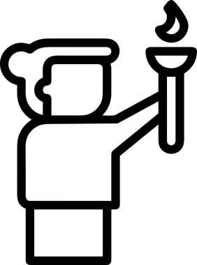 Kazanan Siyah ve Beyaz Logo Simgesi Markalaşma ve Tasarım için PNG Biçiminde
