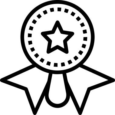 Kazanan Siyah ve Beyaz Logo Simgesi Markalaşma ve Tasarım için PNG Biçiminde