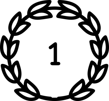 Kazanan Siyah ve Beyaz Logo Simgesi Markalaşma ve Tasarım için PNG Biçiminde