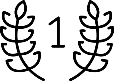 Kazanan Siyah ve Beyaz Logo Simgesi Markalaşma ve Tasarım için PNG Biçiminde