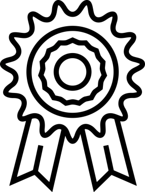Kazanan Siyah ve Beyaz Logo Simgesi Markalaşma ve Tasarım için PNG Biçiminde