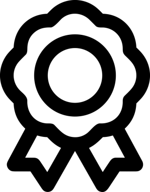 Kazanan Siyah ve Beyaz Logo Simgesi Markalaşma ve Tasarım için PNG Biçiminde