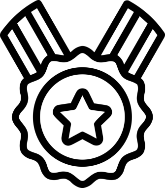 Kazanan Siyah ve Beyaz Logo Simgesi Markalaşma ve Tasarım için PNG Biçiminde
