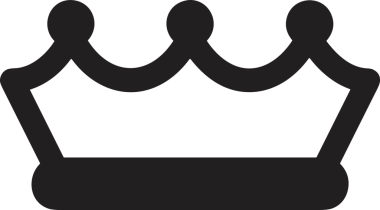 Kazanan Siyah ve Beyaz Logo Simgesi Markalaşma ve Tasarım için PNG Biçiminde