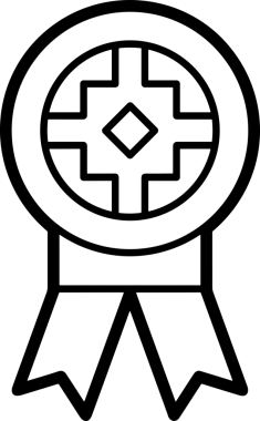 Kazanan Siyah ve Beyaz Logo Simgesi Markalaşma ve Tasarım için PNG Biçiminde