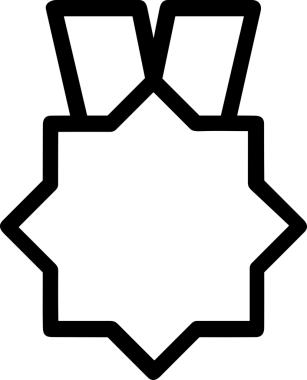 Kazanan Siyah ve Beyaz Logo Simgesi Markalaşma ve Tasarım için PNG Biçiminde