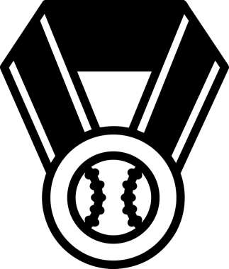 Kazanan Siyah ve Beyaz Logo Simgesi Markalaşma ve Tasarım için PNG Biçiminde