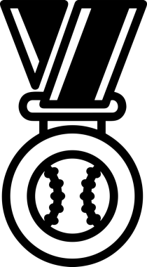 Kazanan Siyah ve Beyaz Logo Simgesi Markalaşma ve Tasarım için PNG Biçiminde