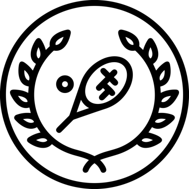 Kazanan Siyah ve Beyaz Logo Simgesi Markalaşma ve Tasarım için PNG Biçiminde