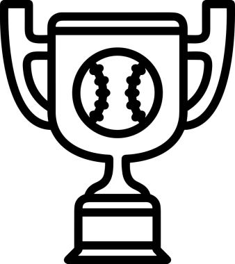 Kazanan Siyah ve Beyaz Logo Simgesi Markalaşma ve Tasarım için PNG Biçiminde