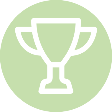 Kazanan Siyah ve Beyaz Logo Simgesi Markalaşma ve Tasarım için PNG Biçiminde