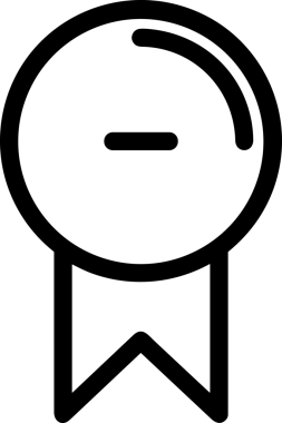 Kazanan Siyah ve Beyaz Logo Simgesi Markalaşma ve Tasarım için PNG Biçiminde