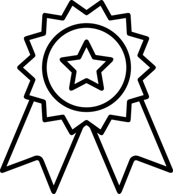 Kazanan Siyah ve Beyaz Logo Simgesi Markalaşma ve Tasarım için PNG Biçiminde