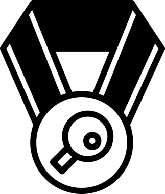 Kazanan Siyah ve Beyaz Logo Simgesi Markalaşma ve Tasarım için PNG Biçiminde