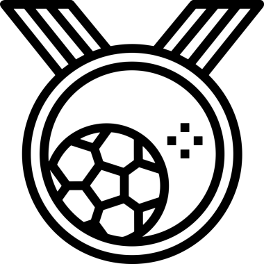 Kazanan Siyah ve Beyaz Logo Simgesi Markalaşma ve Tasarım için PNG Biçiminde