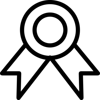 Kazanan Siyah ve Beyaz Logo Simgesi Markalaşma ve Tasarım için PNG Biçiminde