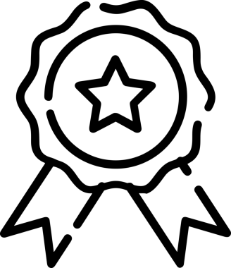 Kazanan Siyah ve Beyaz Logo Simgesi Markalaşma ve Tasarım için PNG Biçiminde