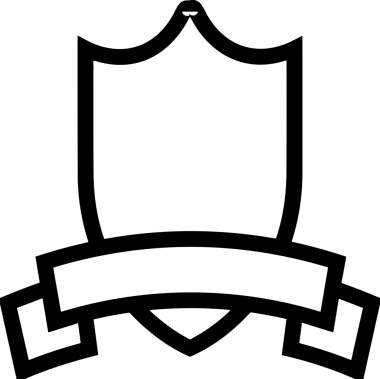 Kazanan Siyah ve Beyaz Logo Simgesi Markalaşma ve Tasarım için PNG Biçiminde