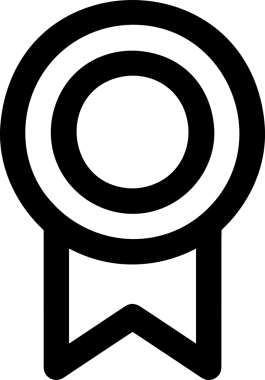 Kazanan Siyah ve Beyaz Logo Simgesi Markalaşma ve Tasarım için PNG Biçiminde