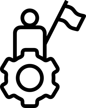 Kazanan Siyah ve Beyaz Logo Simgesi Markalaşma ve Tasarım için PNG Biçiminde