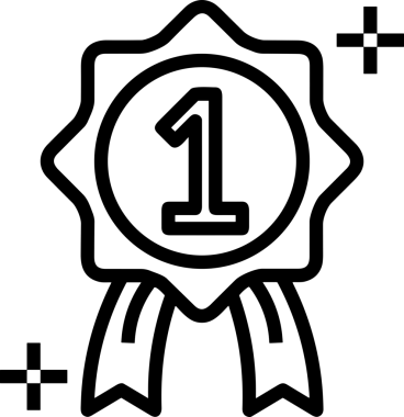 Kazanan Siyah ve Beyaz Logo Simgesi Markalaşma ve Tasarım için PNG Biçiminde