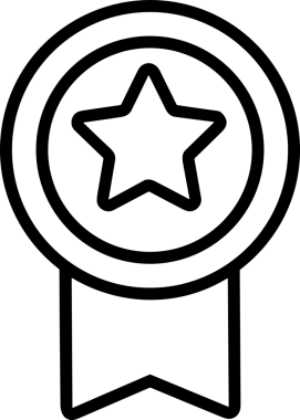 Kazanan Siyah ve Beyaz Logo Simgesi Markalaşma ve Tasarım için PNG Biçiminde