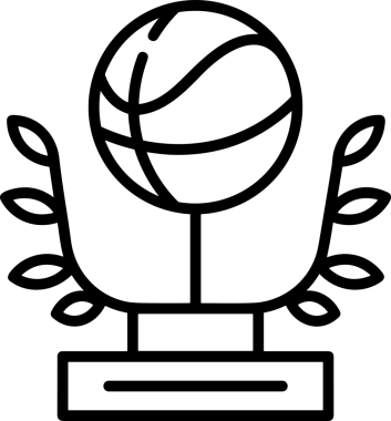 Kazanan Siyah ve Beyaz Logo Simgesi Markalaşma ve Tasarım için PNG Biçiminde