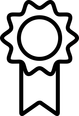 Kazanan Siyah ve Beyaz Logo Simgesi Markalaşma ve Tasarım için PNG Biçiminde