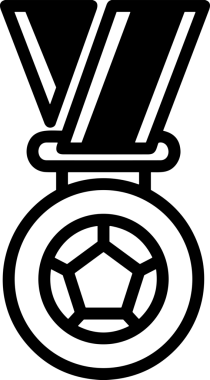 Kazanan Siyah ve Beyaz Logo Simgesi Markalaşma ve Tasarım için PNG Biçiminde