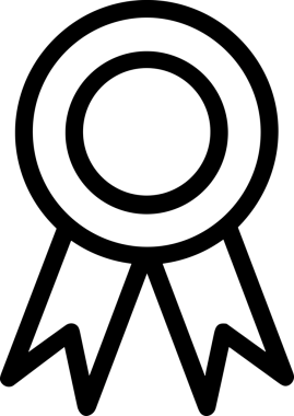 Kazanan Siyah ve Beyaz Logo Simgesi Markalaşma ve Tasarım için PNG Biçiminde