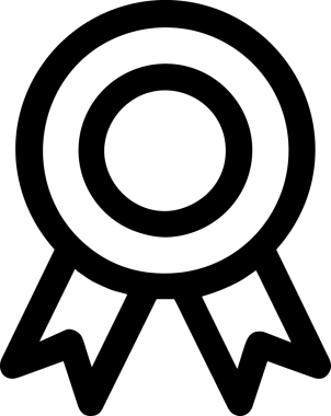 Kazanan Siyah ve Beyaz Logo Simgesi Markalaşma ve Tasarım için PNG Biçiminde
