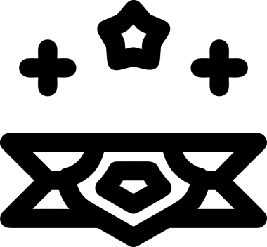 Kazanan Siyah ve Beyaz Logo Simgesi Markalaşma ve Tasarım için PNG Biçiminde